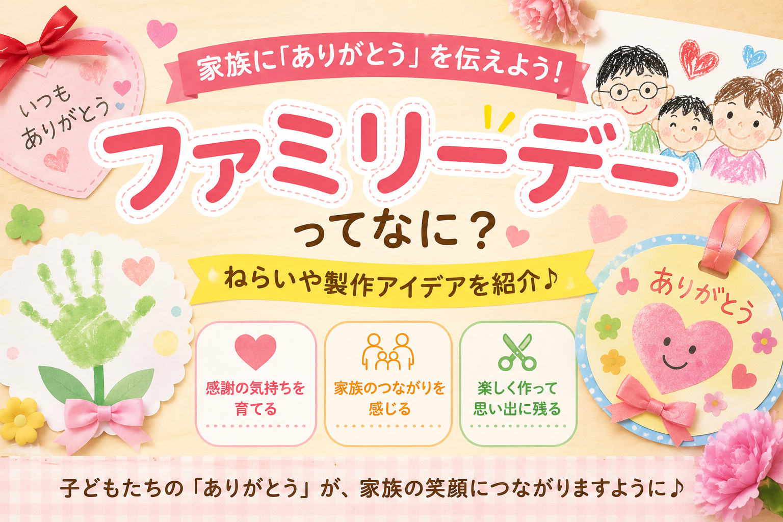 ファミリーデーってなに？ ねらいや製作アイデアを紹介