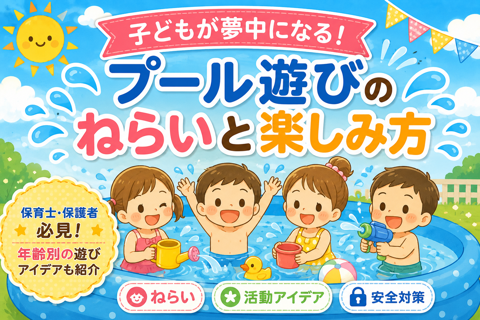 プール遊びのねらいと楽しみ方