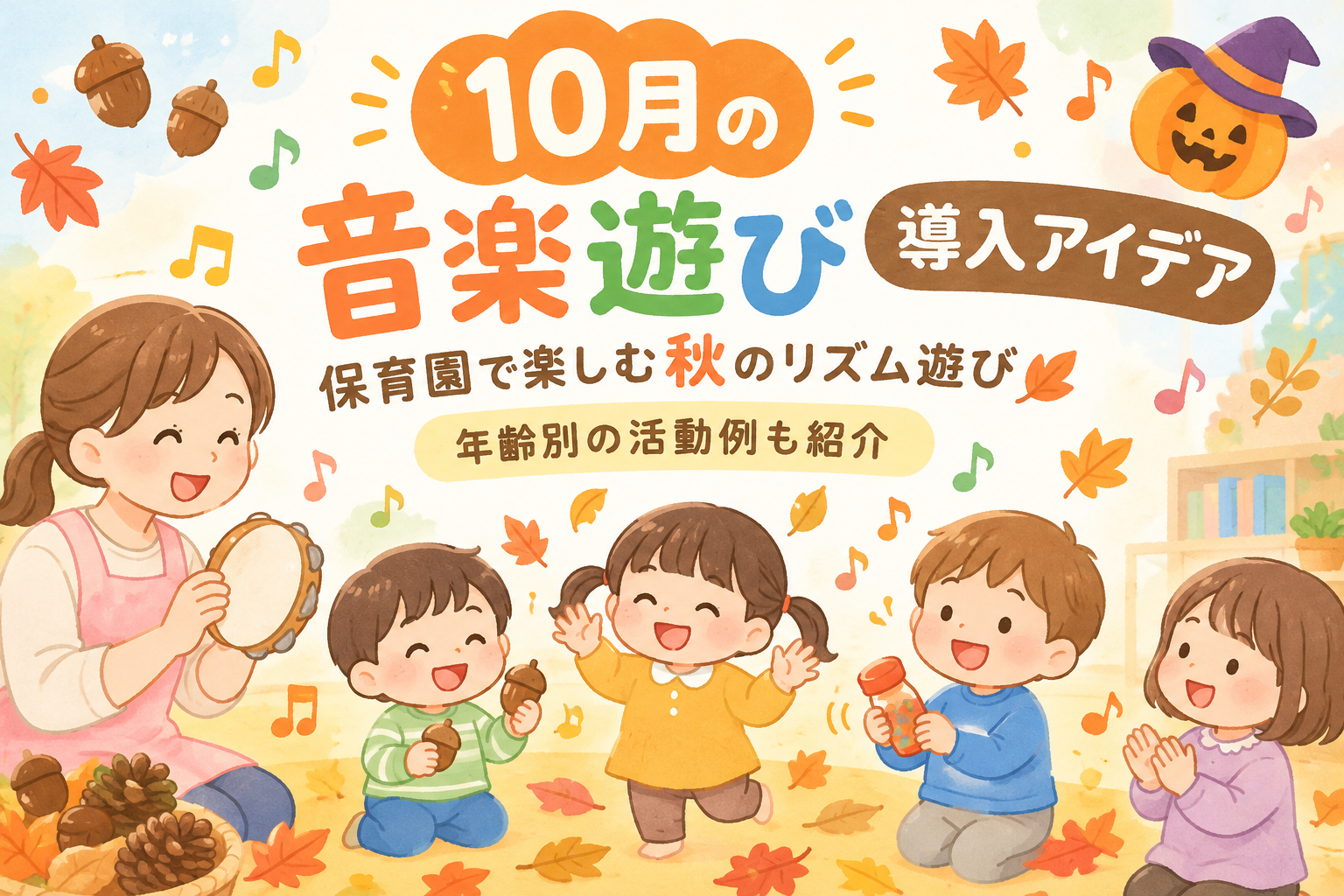 10月の音楽遊び導入アイデア